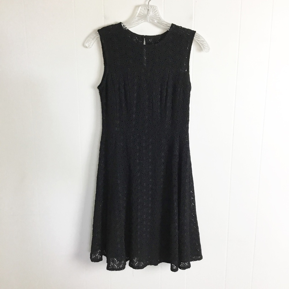 Nanette Lepore Lace Dress Fit & Flare Black Size 2 Holiday